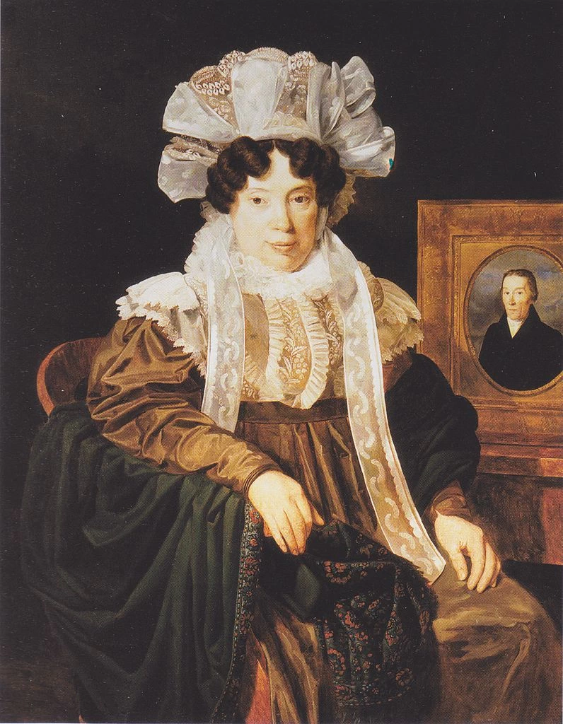 Ritratto della signora Kritter - Babics con il ritratto del marito defunto, Von, der, Heydt, Museum